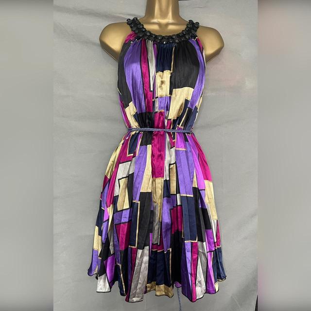 Women's Pleated Dress - Purple - 10 on Productcaster.