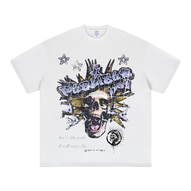 Vintage Men's T-shirt - White - L on Productcaster.