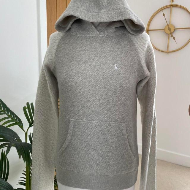 Jack Wills Women's Hoodie - Grey/White - 6 on Productcaster.