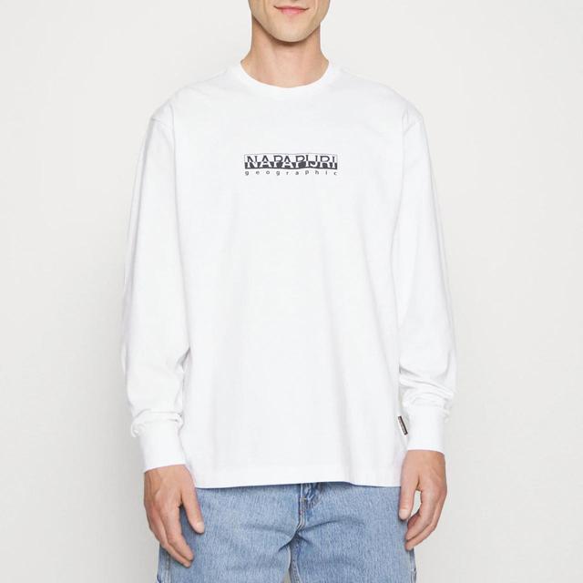 Napapijri Men's T-shirt - White - L on Productcaster.