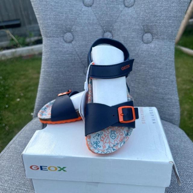 Geox Kids' Sandals - Blue/Orange - 11-11.5 on Productcaster.