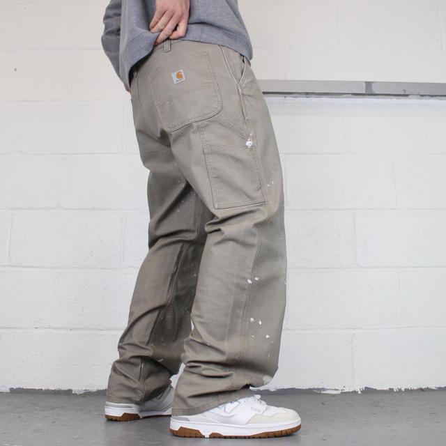 Carhartt Men's Straight leg Cargo Jeans - Grey - 38" on Productcaster.