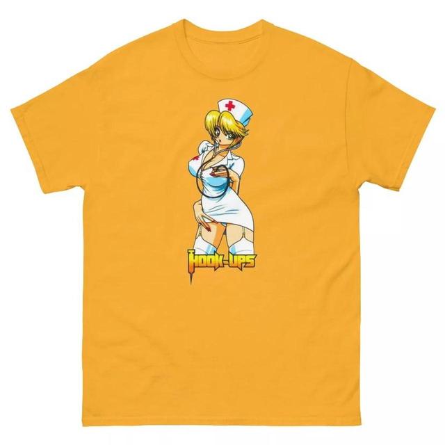 Gildan Men's T-shirt - Yellow/Orange - M on Productcaster.