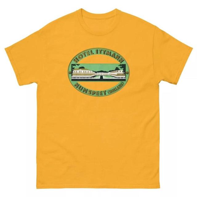 Gildan Men's T-shirt - Yellow/Orange - XXL on Productcaster.