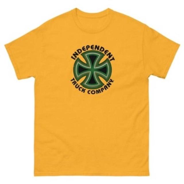 Gildan Men's T-shirt - Yellow/Multi - L on Productcaster.