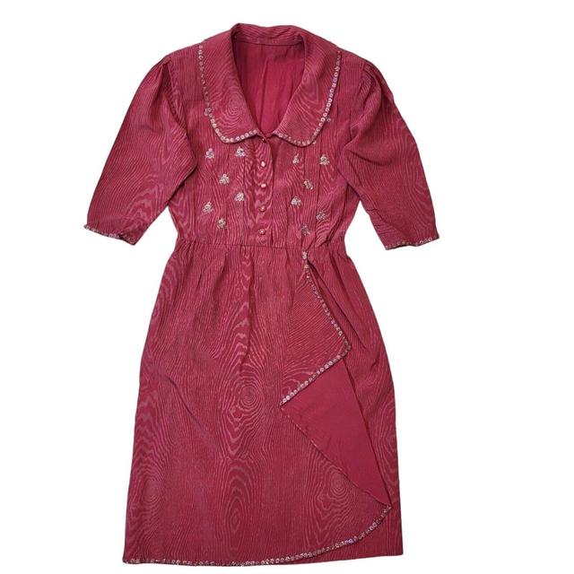 Vintage Women's Dress - Pink - 10 on Productcaster.