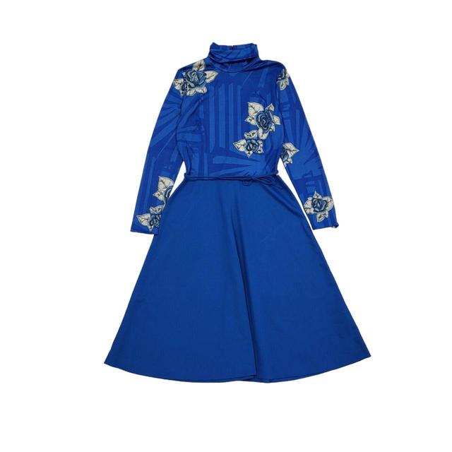 Vintage Women's Dress - Blue - 10 on Productcaster.