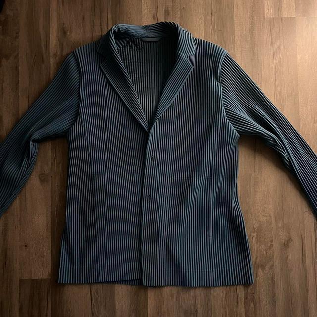 Issey Miyake Men's Blazer Jacket - Blue - L on Productcaster.