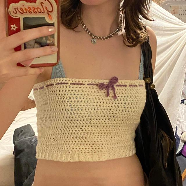 Handmade Women's Crop top - White - 10 on Productcaster.