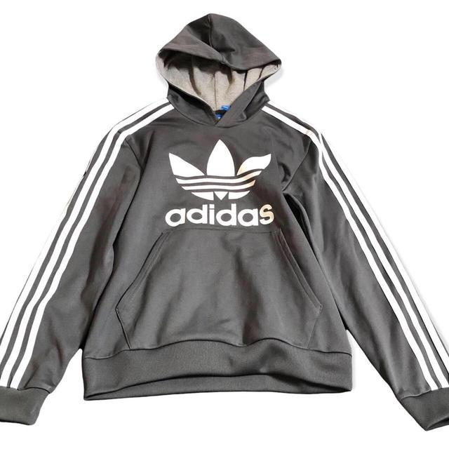 Adidas Originals Kids' Hoodie - Grey/White on Productcaster.