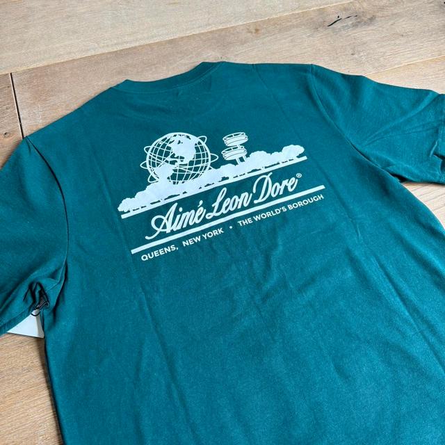 Aime Leon Dore Men's T-shirt - Green - M on Productcaster.