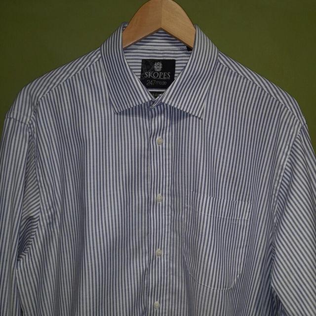 Skopes Men's Shirt - White/Blue on Productcaster.