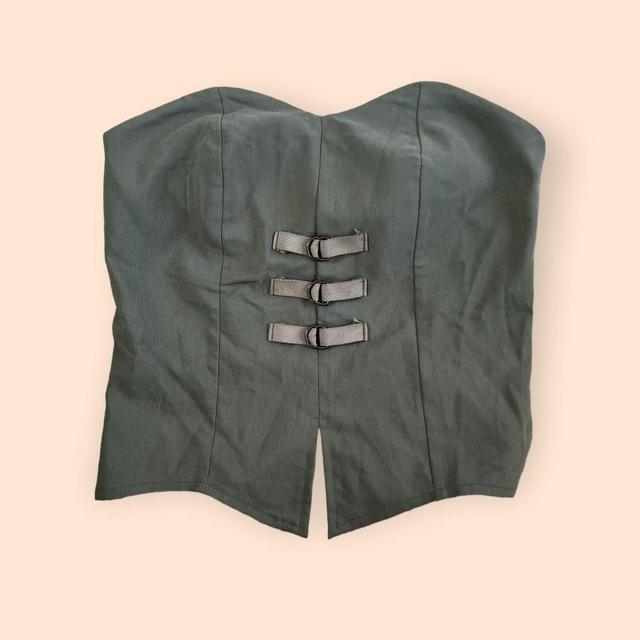 Vintage Women's Corset - Green - 12 on Productcaster.