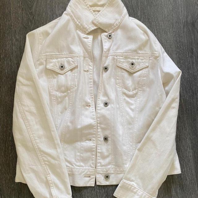 Gap Women's Jacket - White - L on Productcaster.