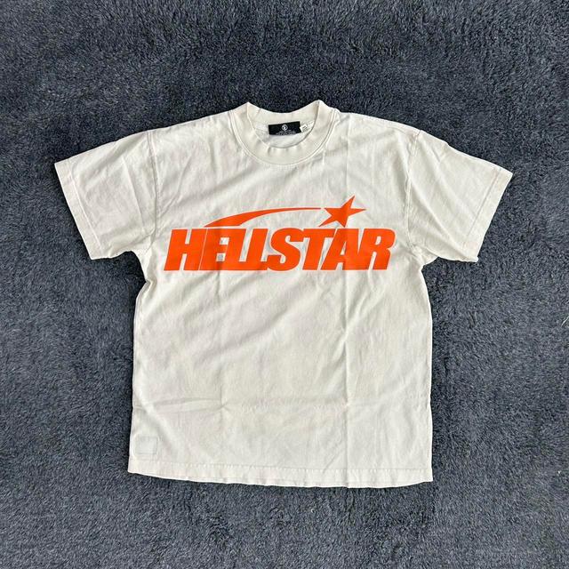 Vintage Men's T-shirt - Cream/Orange - S on Productcaster.