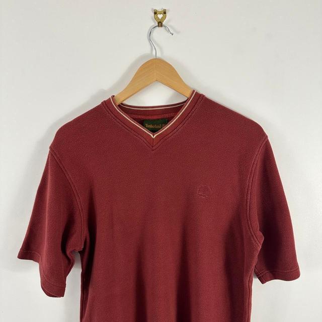 Timberland Men's T-shirt - Red - S on Productcaster.