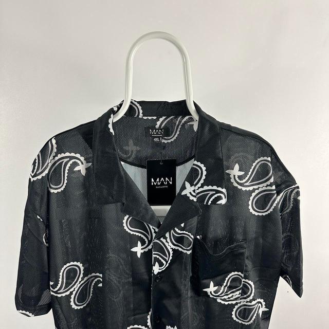 BoohooMAN Men's Shirt - Black - 4XL on Productcaster.