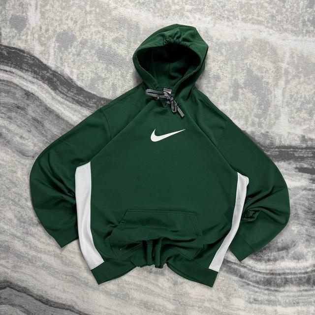 Nike Men's Hoodie - Green - XXL on Productcaster.