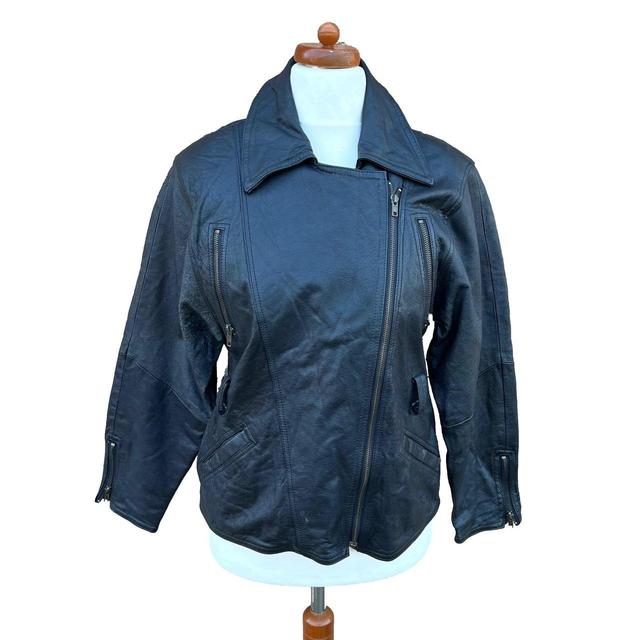 Vintage Women's Casual Jacket - Black - UK 12 on Productcaster.