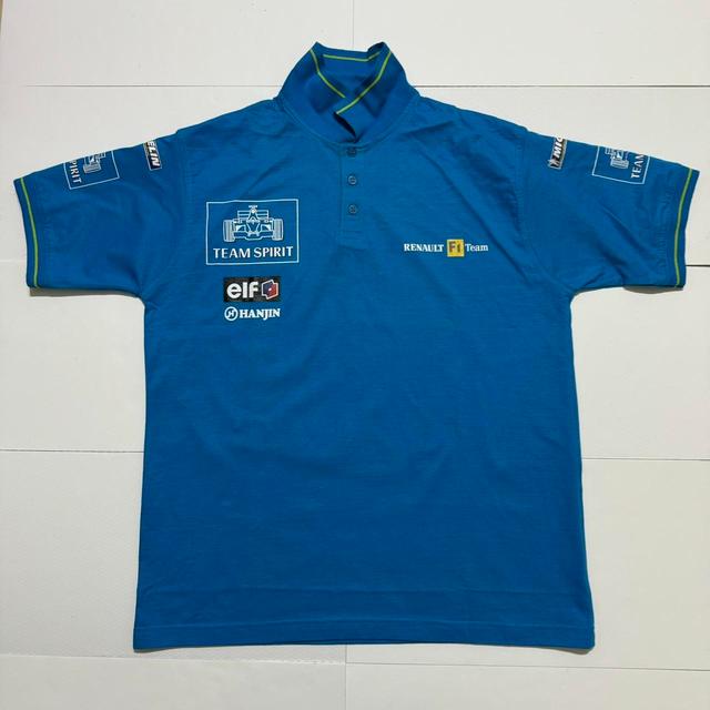 Vintage Men's Polo shirt - Blue - L on Productcaster.