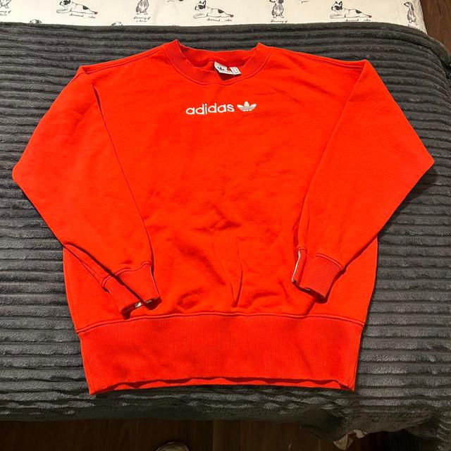 Adidas Women's Sweatshirt - Orange - 10 on Productcaster.