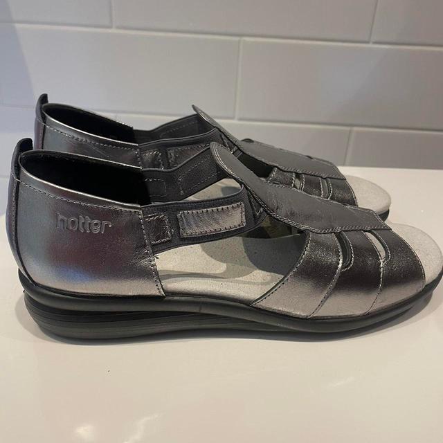 Hotter Women's Sandals - Silver - UK 6 on Productcaster.