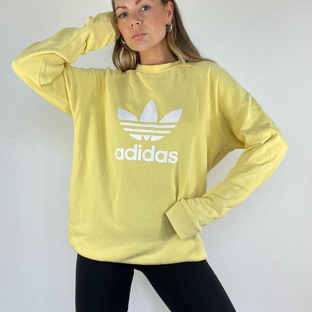 Adidas Women's Sweatshirt - Yellow - M on Productcaster.