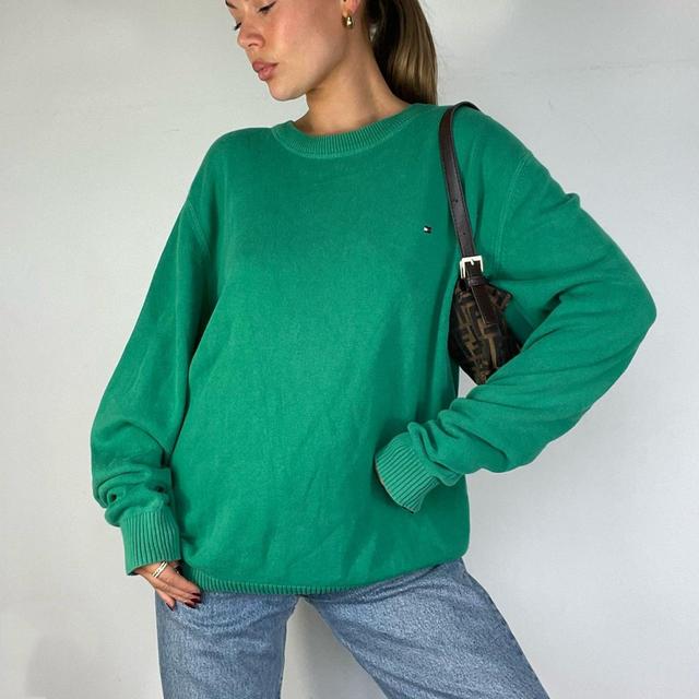 Tommy Hilfiger Women's Jumper - Green - M on Productcaster.