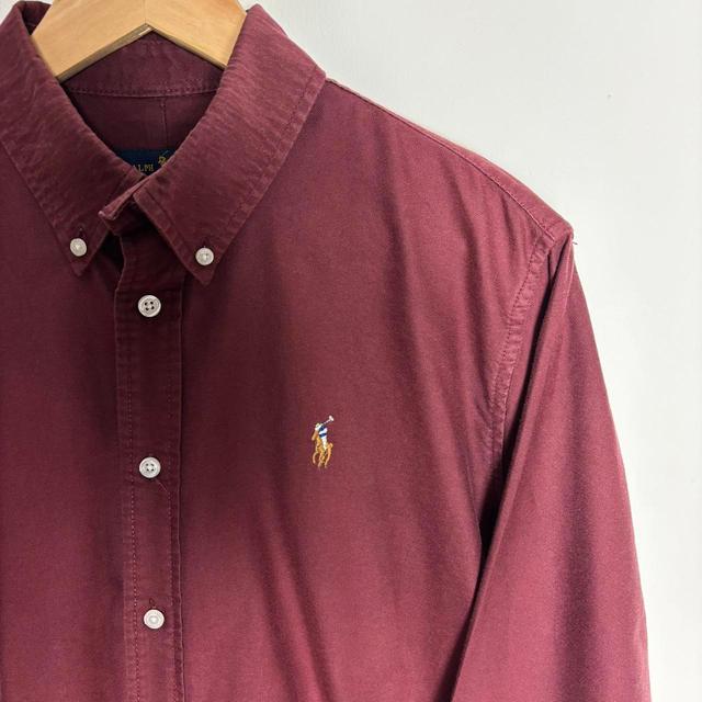 Polo Ralph Lauren Men's Shirt - Burgundy - M on Productcaster.