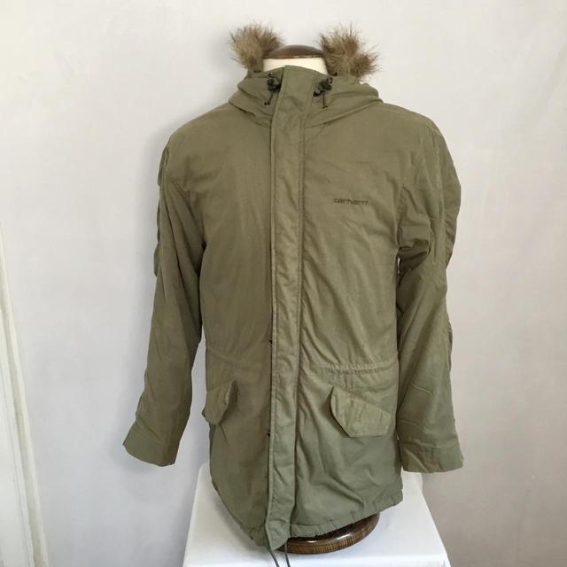 Carhartt Men's Parka - Khaki - M on Productcaster.