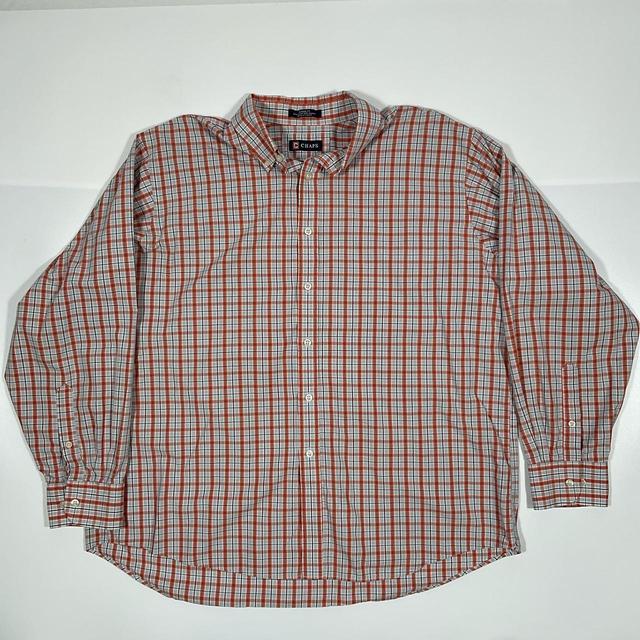 Ralph Lauren Men's Shirt - Orange/Grey - XL on Productcaster.