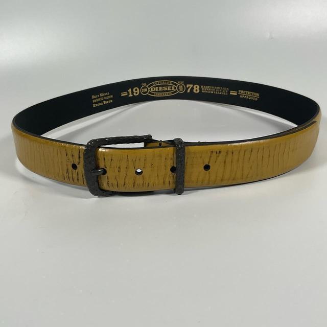 Diesel Men's Belt - Yellow on Productcaster.