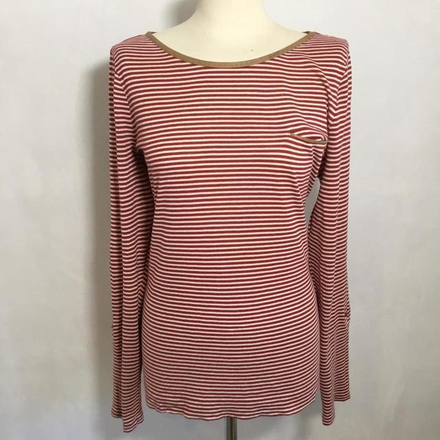 Ralph Lauren Women's T-shirt - Burgundy/Multi - XL on Productcaster.