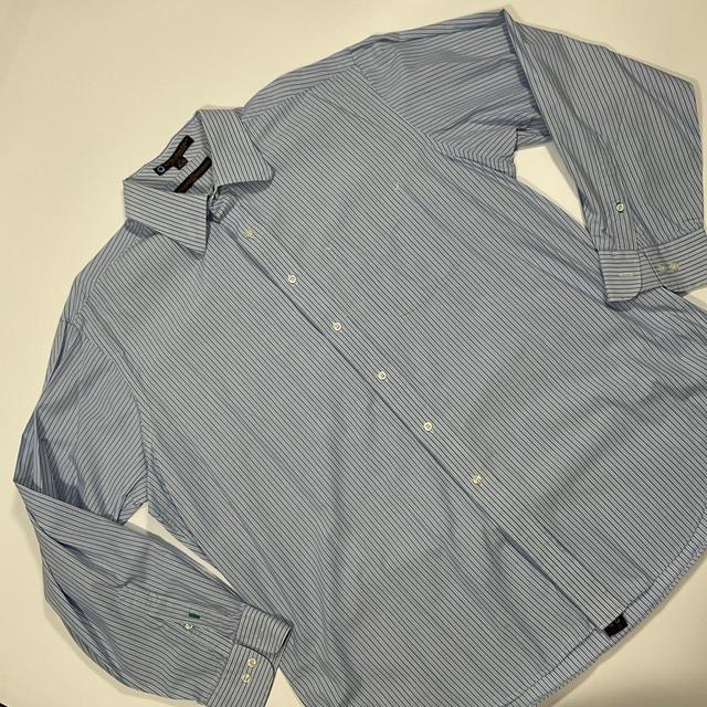 Tommy Hilfiger Men's Shirt - Blue/White - XL on Productcaster.