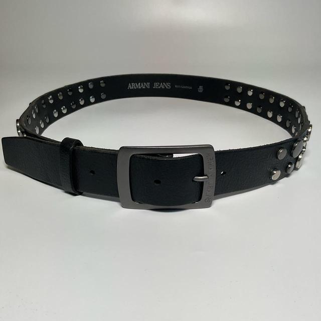 Armani Men's Belt - Black on Productcaster.