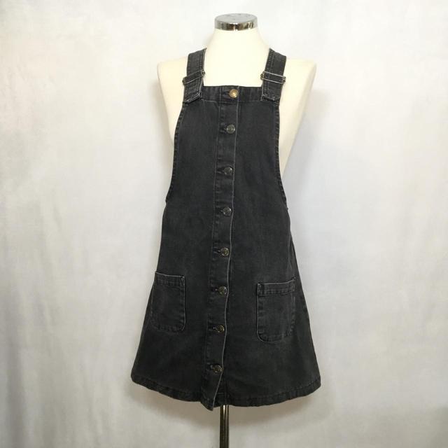 Urban Outfitters Women's Denim Dress - Black - 8 on Productcaster.