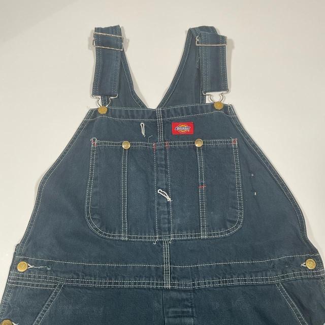 Dickies Women's Dungarees - Blue/Navy - UK 16 on Productcaster.