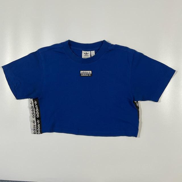 Adidas Women's T-shirt - Blue - 6 on Productcaster.