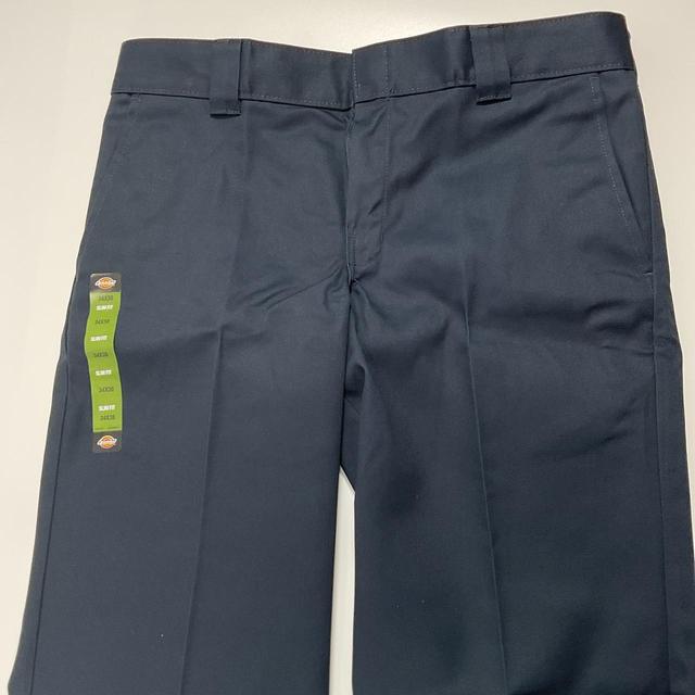 Dickies Men's Slim Trousers - Navy - 34" on Productcaster.