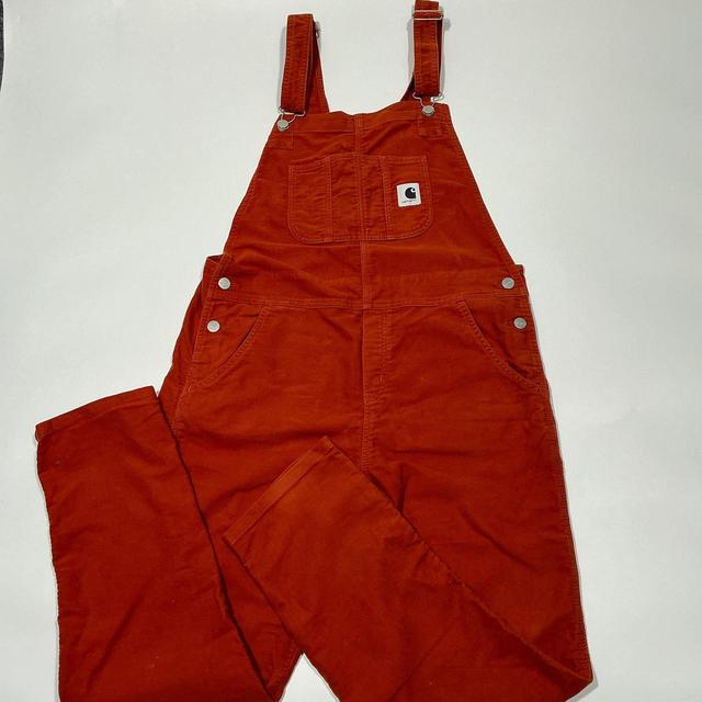 Carhartt Women's Dungarees - Orange - UK 10 on Productcaster.