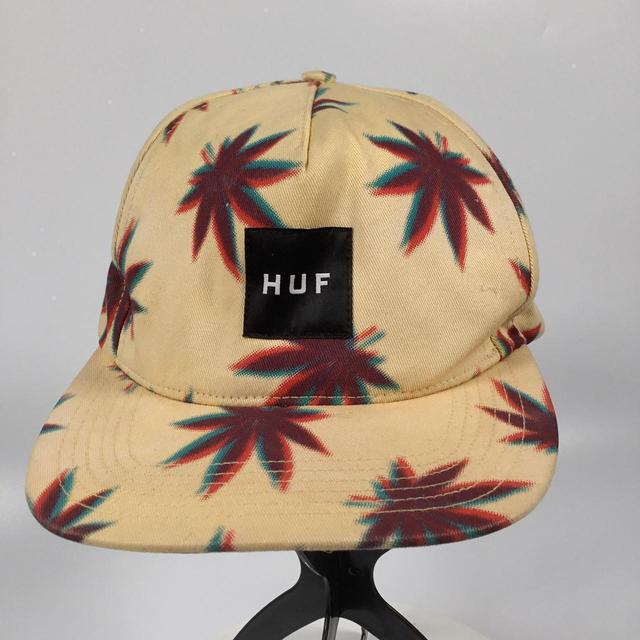 HUF Men's Caps - Cream/Purple on Productcaster.