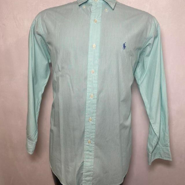 Ralph Lauren Men's Shirt - White/Green - M on Productcaster.