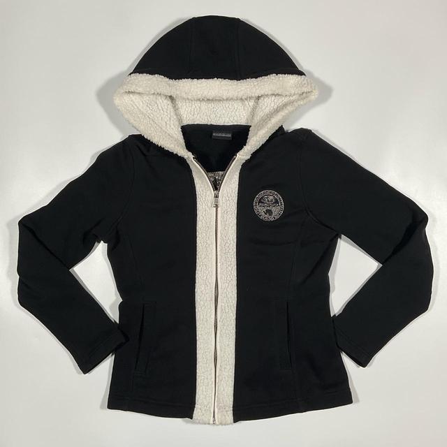 Napapijri Women's Cardigan - Black/White - 10 on Productcaster.