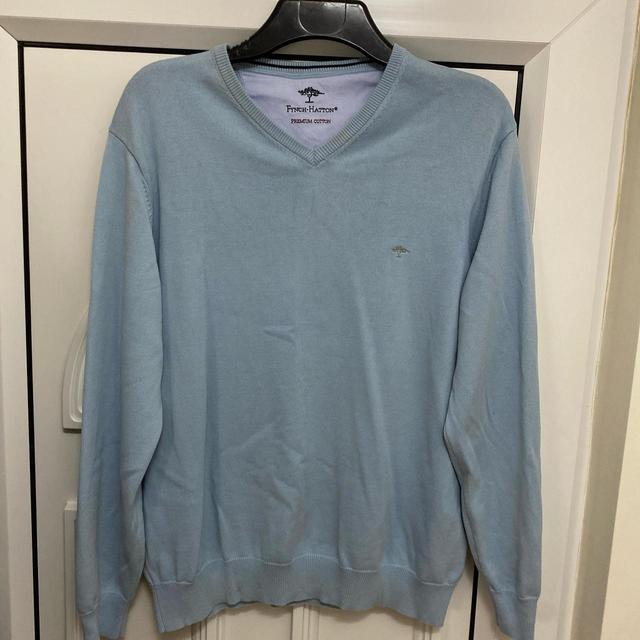 Men's Jumper - Blue - L on Productcaster.