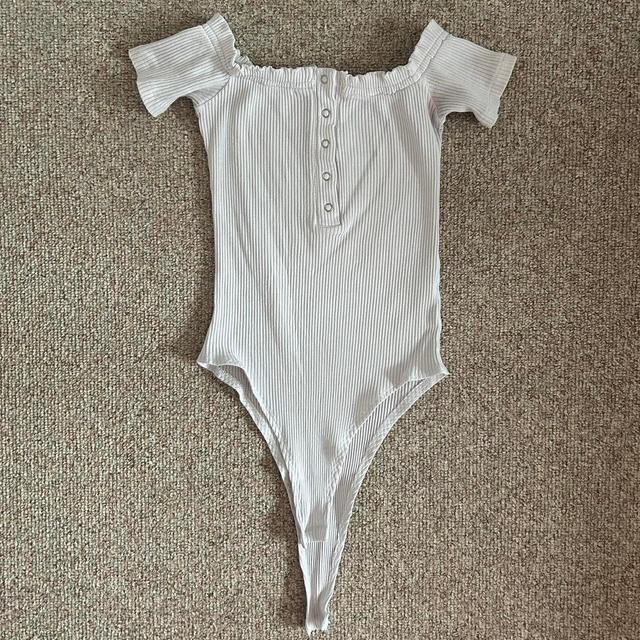 Women's Bodysuit - White/Grey - 8 on Productcaster.