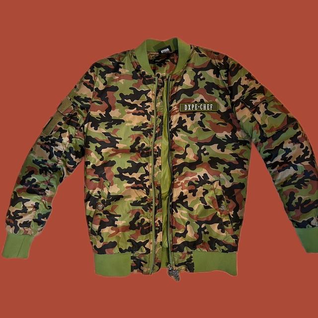 Men's Bomber Jacket - Green - S on Productcaster.