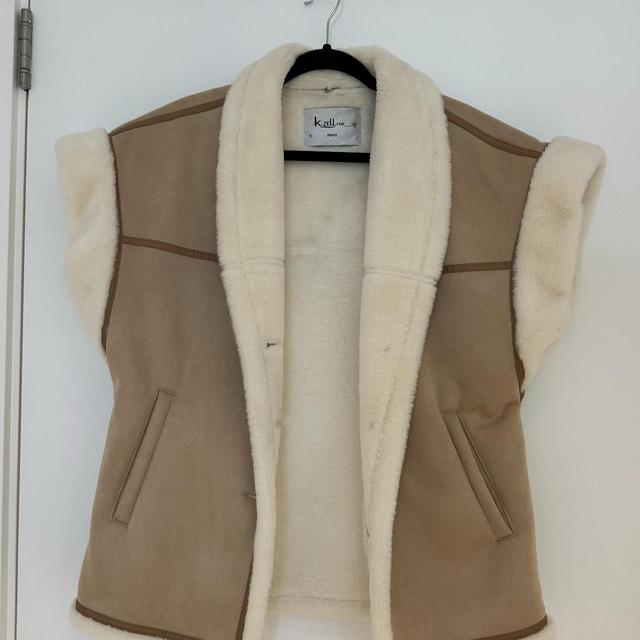 Women's Gilet - Tan/Cream - S on Productcaster.