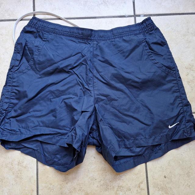 Nike Women's Shorts - Navy - UK 10 on Productcaster.