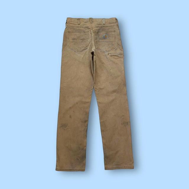 Carhartt Men's Straight leg Distressed Trousers - Tan - 32" on Productcaster.