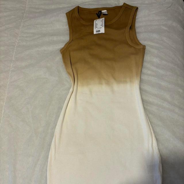 H&M Women's Bodycon Dress - Cream/White - S on Productcaster.